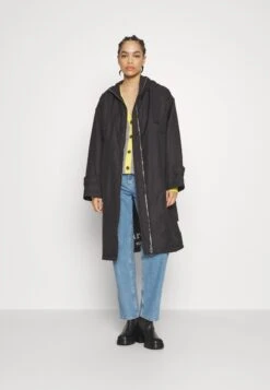 Marc O'Polo Coat Long Padded Fixed Hood Zipper Drawstring Waist - Parka - Black -Vêtements Boutique 4b195ff08f3f4b0a8475249b7893b66f