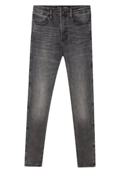 Stradivarius Mit Hohem Bund - Jean Slim - Dark Grey -Vêtements Boutique 54c20d0c8ac64d3ea253da8cfef7c6ce