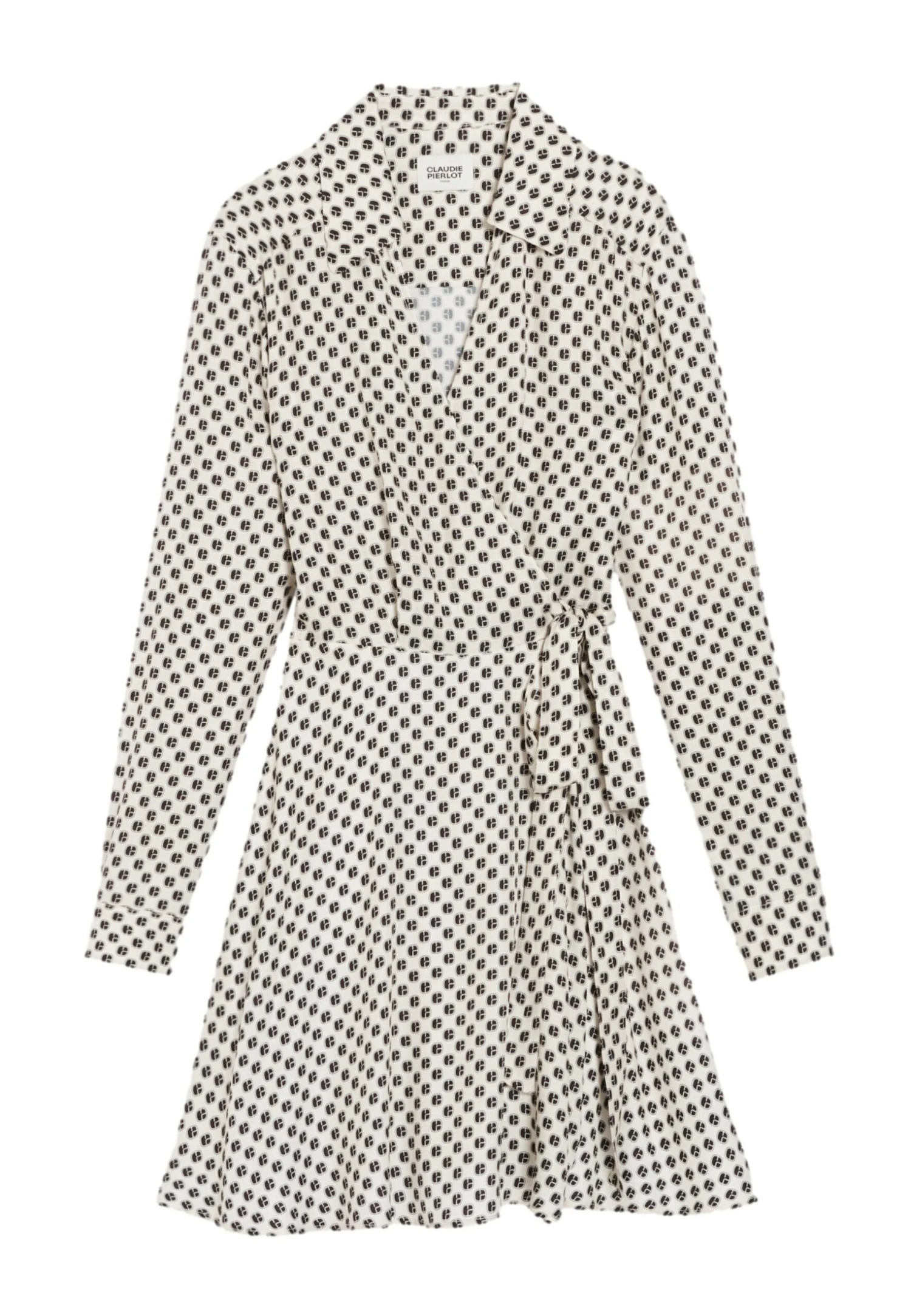 CLAUDIE PIERLOT Rixiemonogramme - Robe Chemise - Print Clair 5 CLAUDIE PIERLOT Rixiemonogramme - Robe Chemise - Print Clair – Image 5