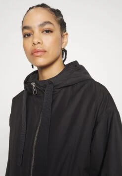 Marc O'Polo Coat Long Padded Fixed Hood Zipper Drawstring Waist - Parka - Black -Vêtements Boutique 869bbf01abbb4d538e910d6719d4f5ba