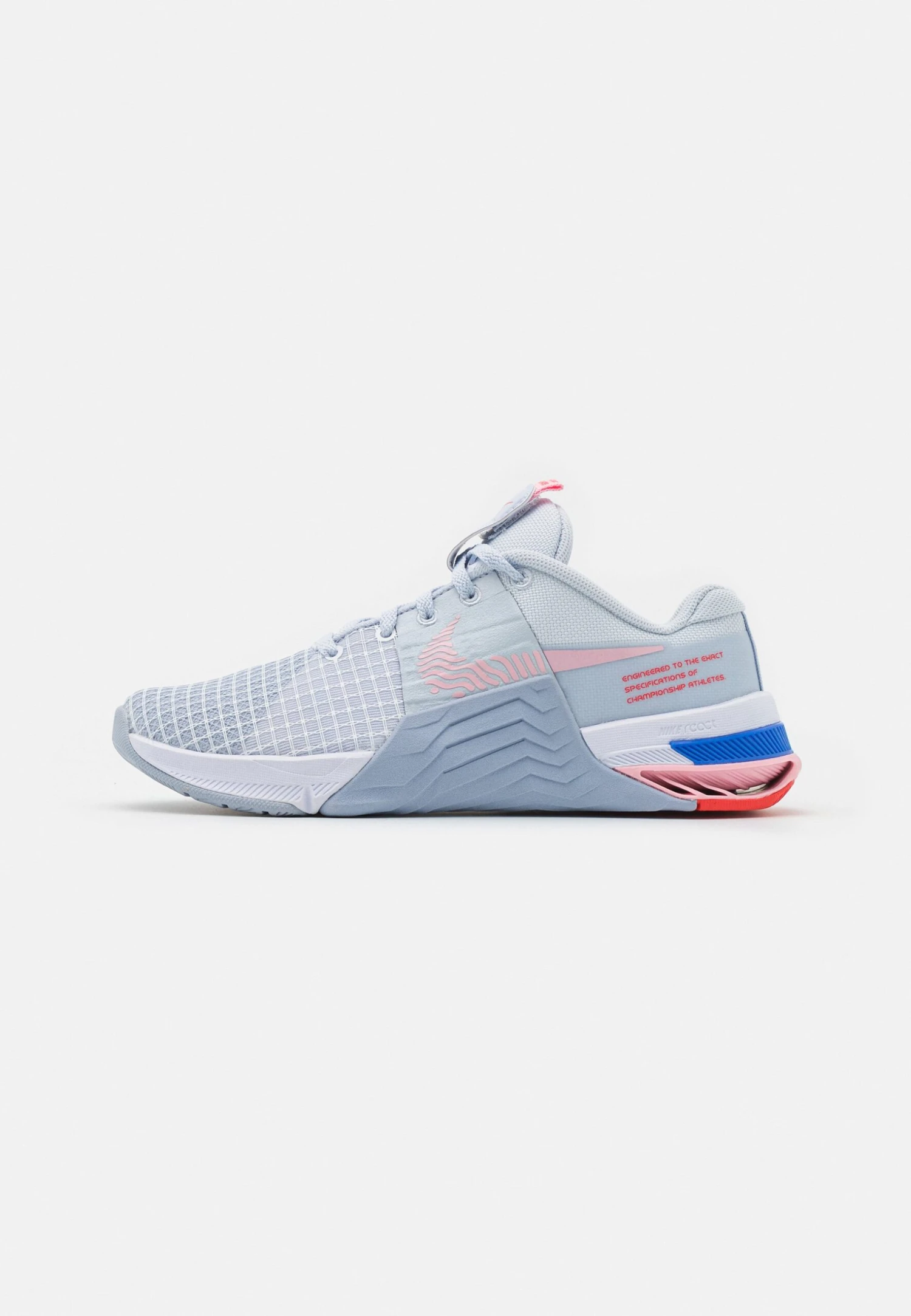 Nike Performance Metcon 8 - Chaussures Fitness - Football Grey/White/Blue Whisper/Med Soft Pink/Hyper Royal/Light Crimson 1 Nike Performance Metcon 8 - Chaussures Fitness - Football Grey/White/Blue Whisper/Med Soft Pink/Hyper Royal/Light Crimson