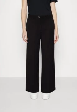 Even&Odd Tailored Wide Leg Culotte - Pantalon Classique - Black