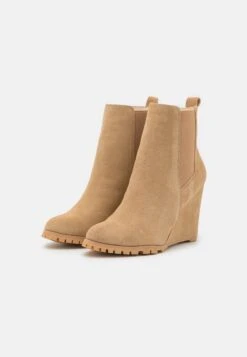 Anna Field Leather Winter Boot - Bottines À Talons Hauts - Beige -Vêtements Boutique b2fb6d53f58b49a59422c079a7a9f598