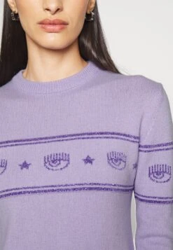 Chiara Ferragni Maxilogo Dress - Robe Pull - Purple -Vêtements Boutique cefd031decf94469b473e48010720534