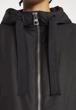 Marc O'Polo Coat Long Padded Fixed Hood Zipper Drawstring Waist - Parka - Black -Vêtements Boutique d08c87cd32194e8db62dd36b12898032