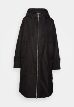 Marc O'Polo Coat Long Padded Fixed Hood Zipper Drawstring Waist - Parka - Black -Vêtements Boutique d24960db379a4bdf9a5ccaff38650fd0