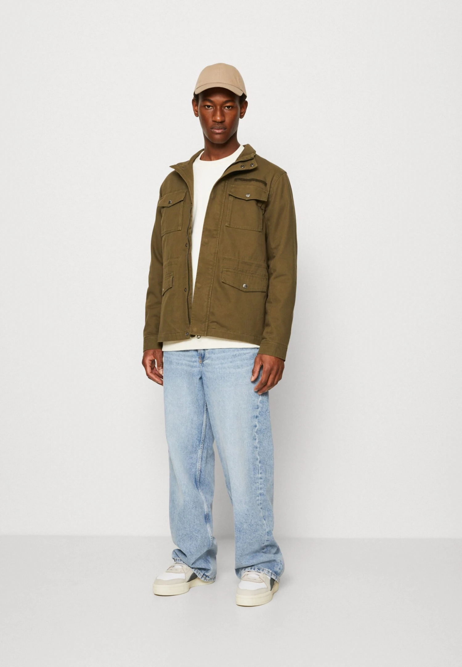Only & Sons Onsdennis Field Jacket Unisex - Veste Légère - Olive Night 2 Only & Sons Onsdennis Field Jacket Unisex - Veste Légère - Olive Night – Image 2