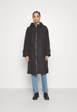 Marc O'Polo Coat Long Padded Fixed Hood Zipper Drawstring Waist - Parka - Black -Vêtements Boutique e18c33441d1a49fbbf75e776cd2a847b