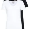 2 Pack - T-Shirt Basique - Black/White