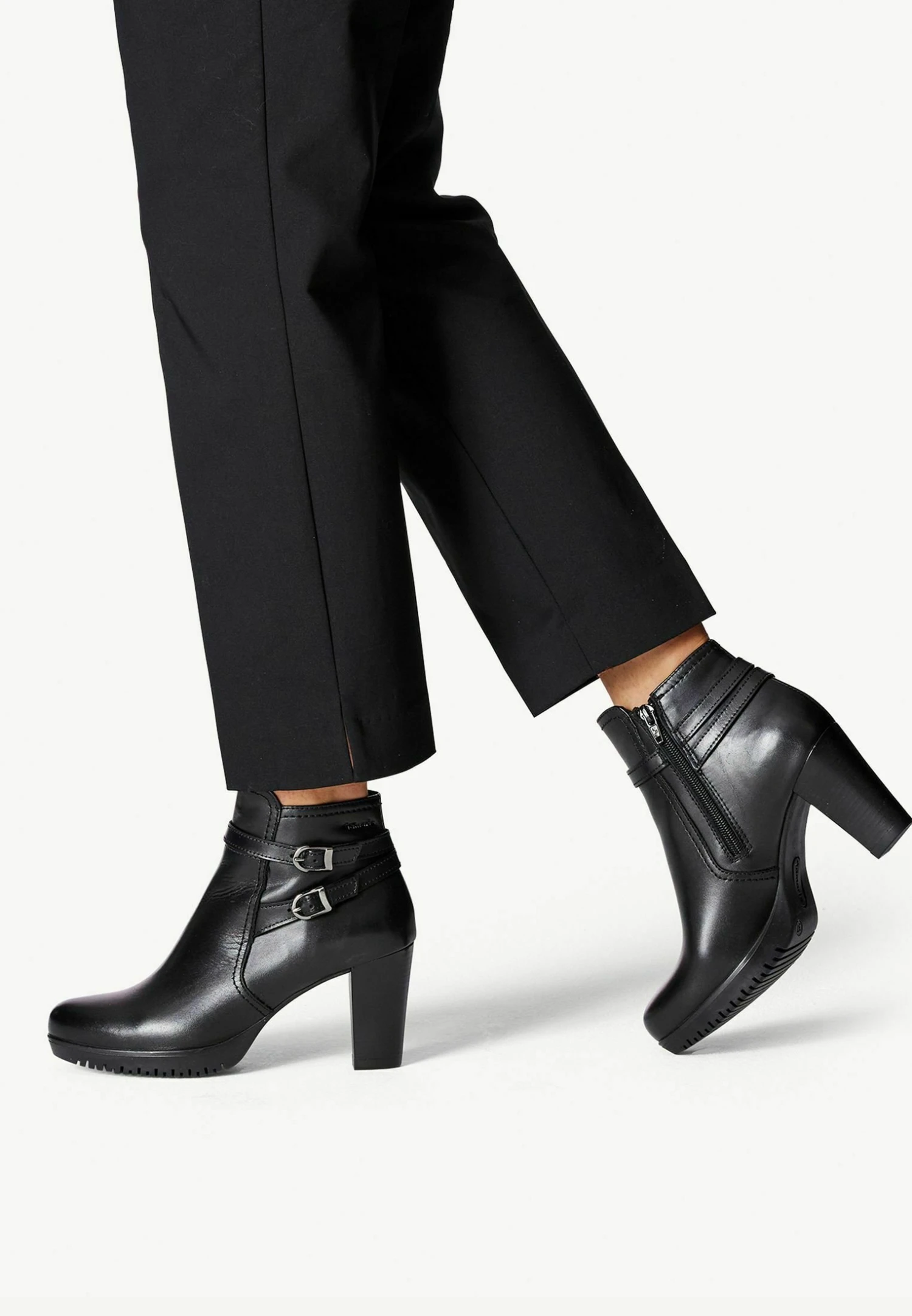 Tamaris Boots À Talons - Black Leather 1 Tamaris Boots À Talons - Black Leather